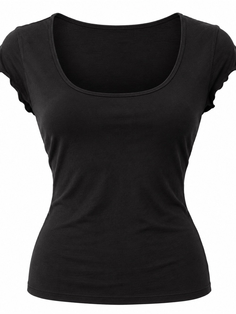 Streetwear Society Black Strappy Back Scoop Neck Top M Y2K